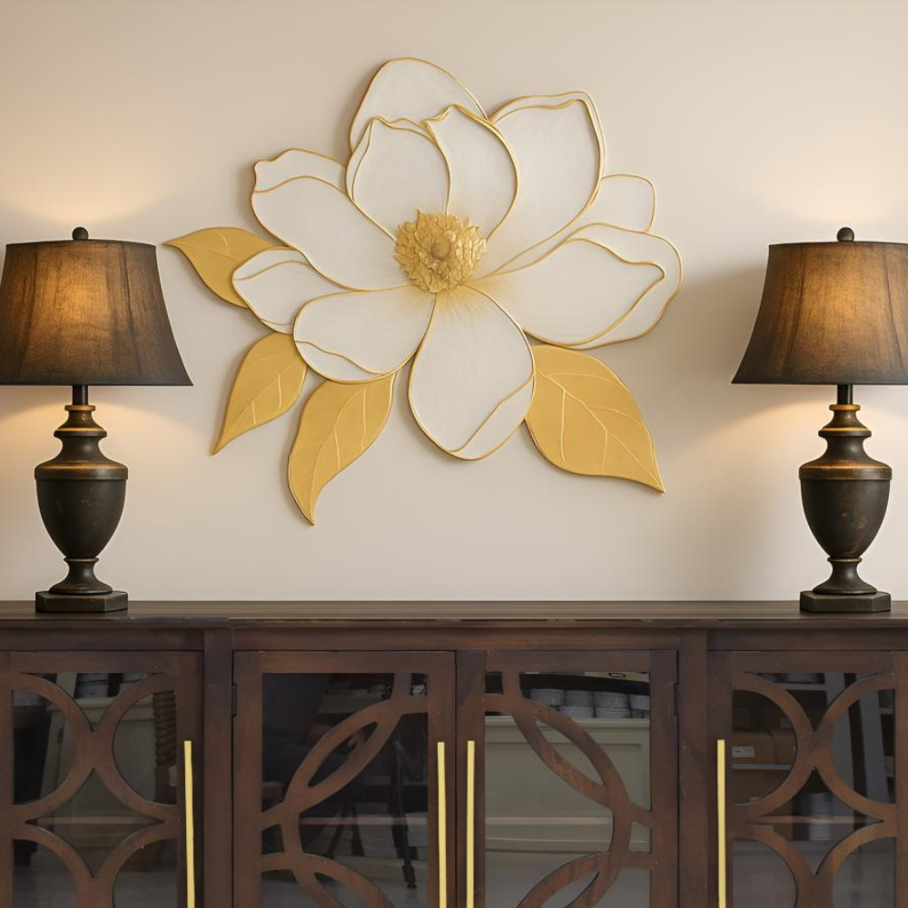 Duża Kwiatowa Dekoracja Ścienna