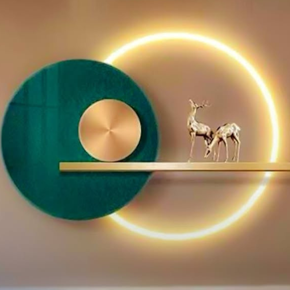 Nowoczesna Lampa Ścienna z Dekoracją